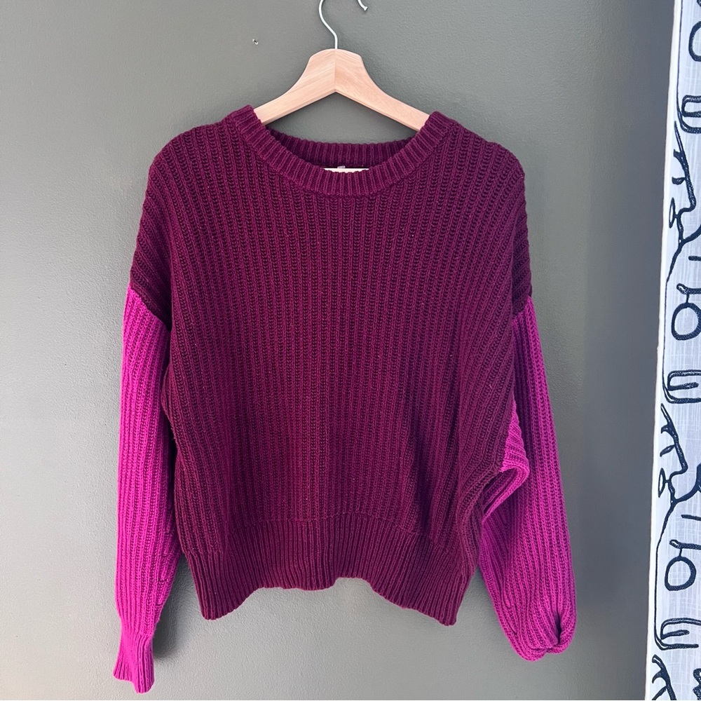 A NEW DAY COLOR BLOCK SWEATER